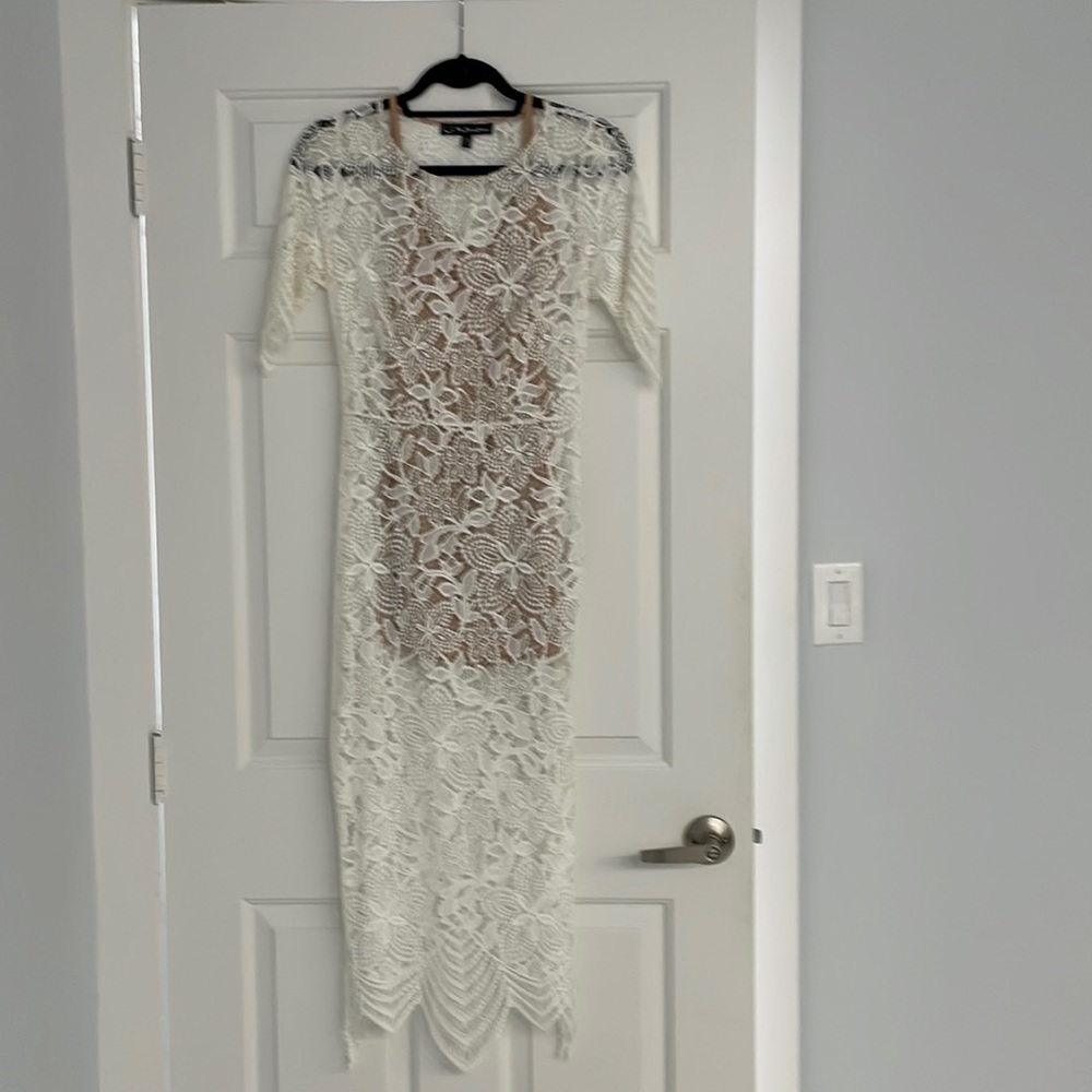 Gorgeous white lace love and lemons dress